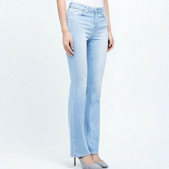 L'AGENCE Oriana High-Rise Straight Jeans in Belmont Size 29 - Picture 3 of 15